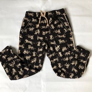 H&M Girls animal pants
